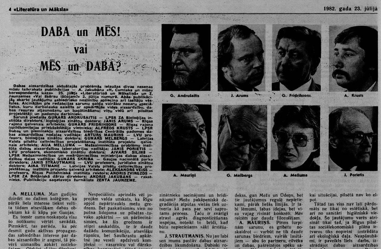 Škapara vadītajā laikrakstā parādījās diskusijas par sabiedrības pamatvērtībām. 1982. gada 23. jūlij...