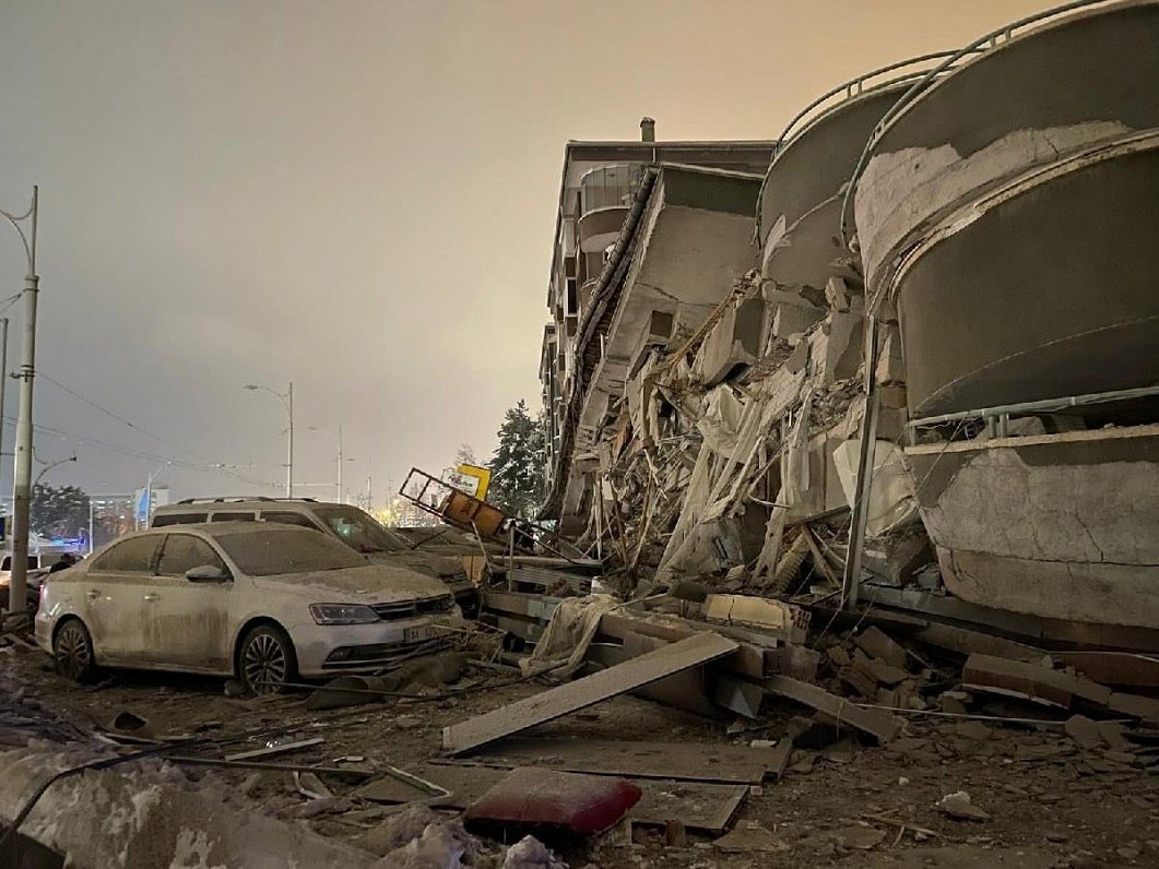 Разрушения в результате землетрясения в Турции. 05.02.2023