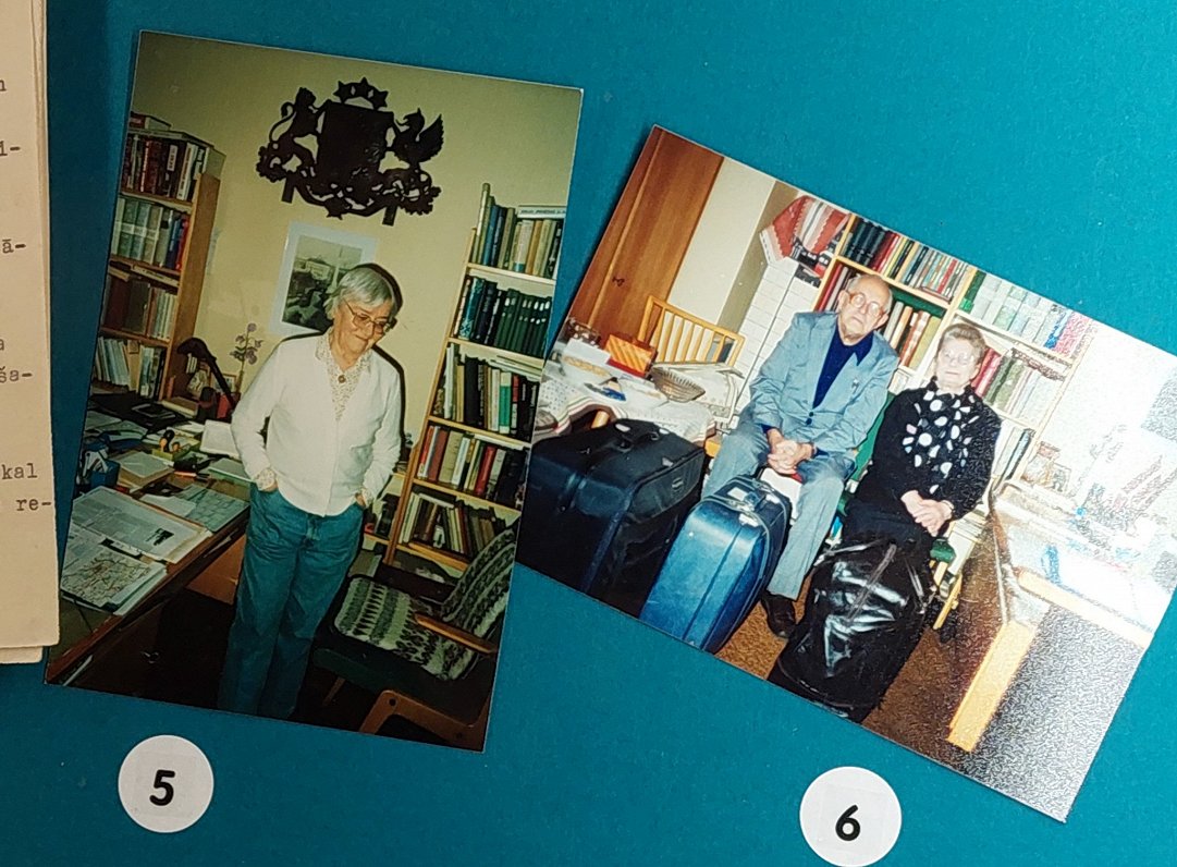 Foto pa kreisi: Džilda Birzgale (vēlāk Brača). Foto pa labi: Leģionārs un &quot;Nacionālās Sardzes&q...