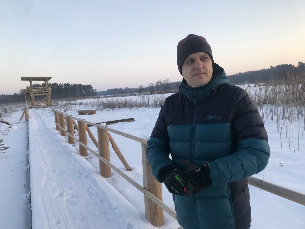 &quot;Latvijas Valsts meži&quot; (LVM) Dienvidlatgales reģiona mežkopības vadītājs Aldonis Utināns.