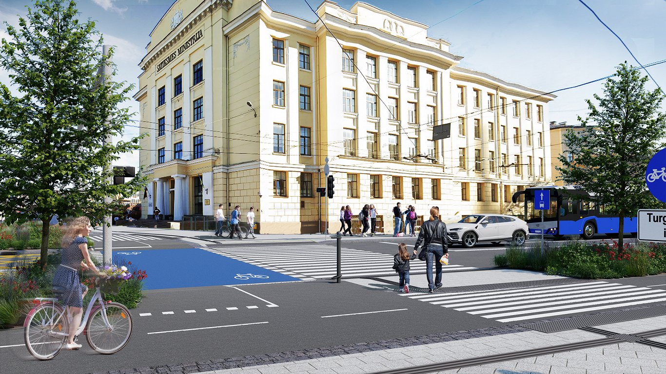 Satiksmes izmaiņu vizualizācijas Rīgas centrā, centrālās stacijas apkaimē