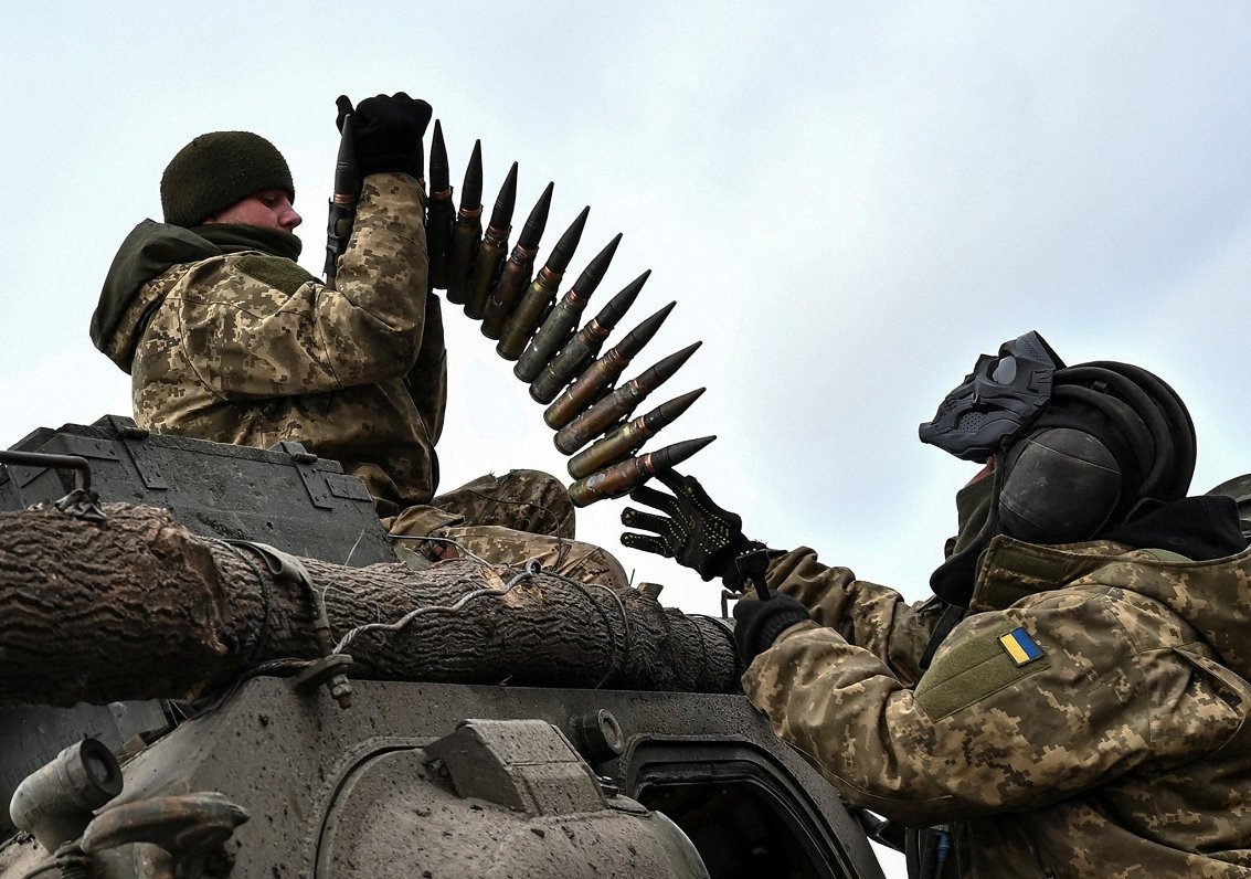 Ukrainas karaspēka mācības Zaporižjas apgabalā
