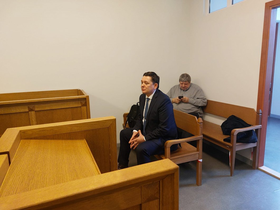 Артус Кайминьш на заседании суда.