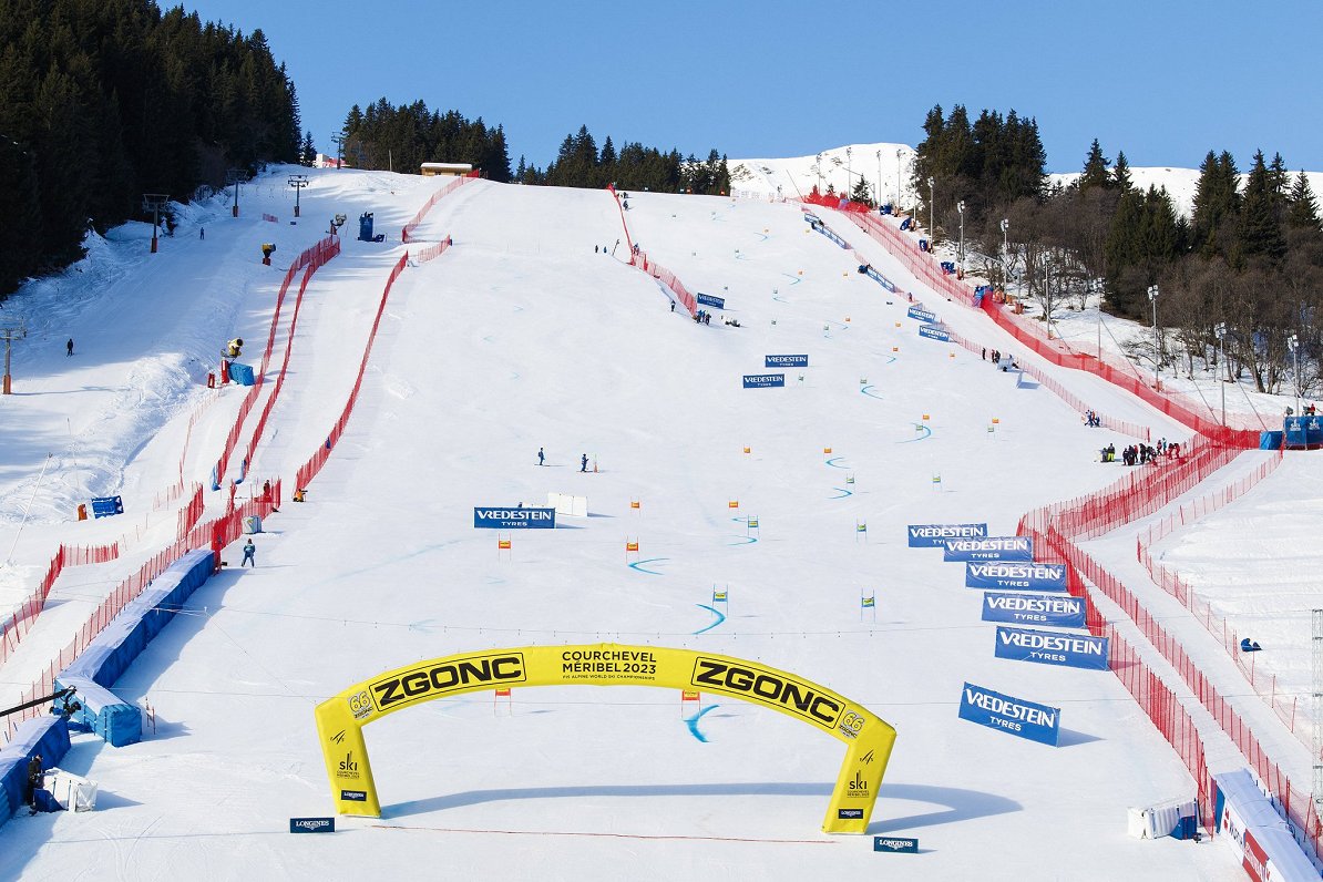Milzu slaloma trase pasaules čempionātā kalnu slēpošanā