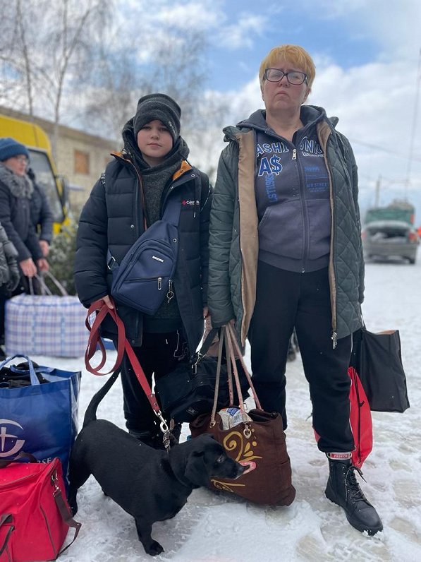 Bēgļu evakuācija no Doneckas reģiona