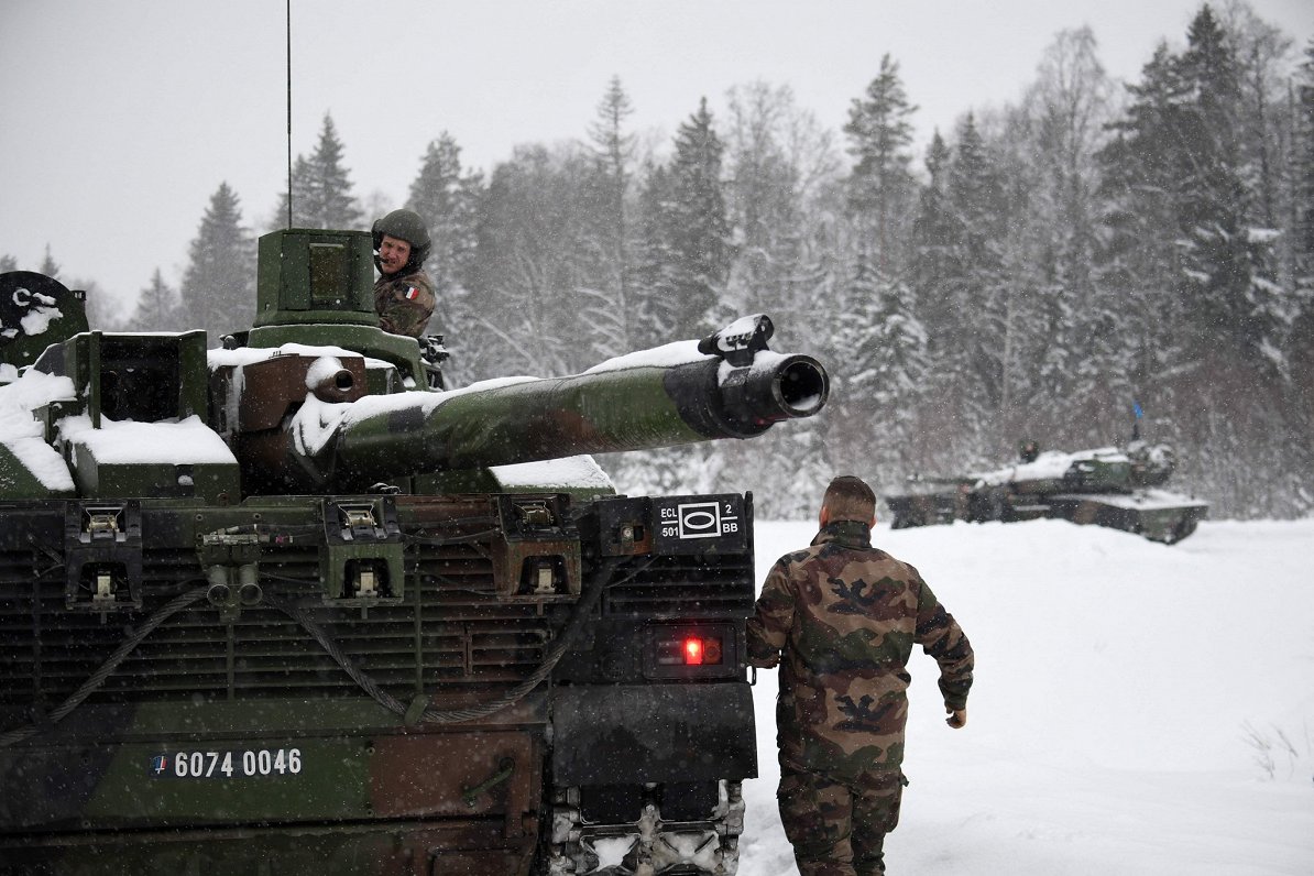 Francijas karavīri piedalās NATO mācībās Igaunijā