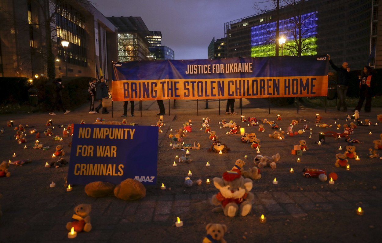 Akcija Ukrainas bērnu atbalstam Briselē