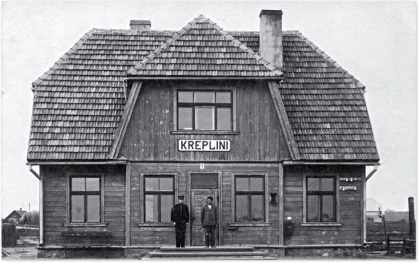 Krepliņu stacijas ēka, 1920. gadu beigas – 1930. gadi.