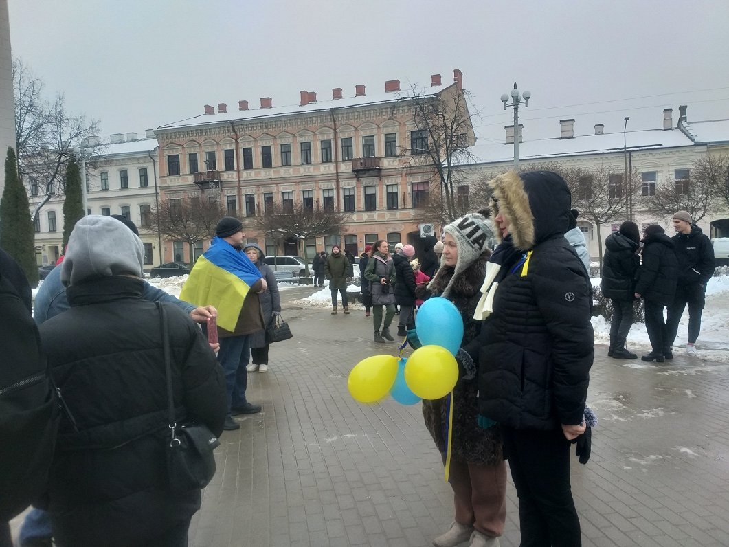 Ukrainas atbalsta pikets Daugavpilī.