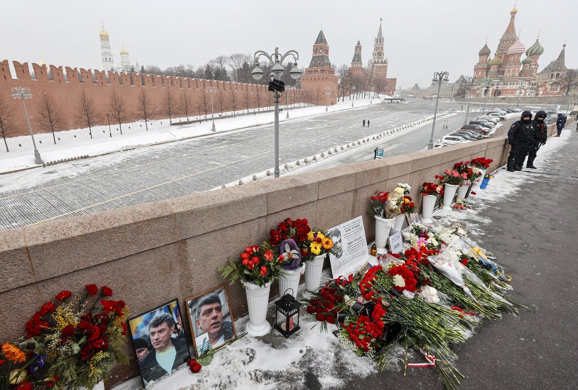 Maskavā piemin Ņemcova nāves gadadienu, 27.02.2023