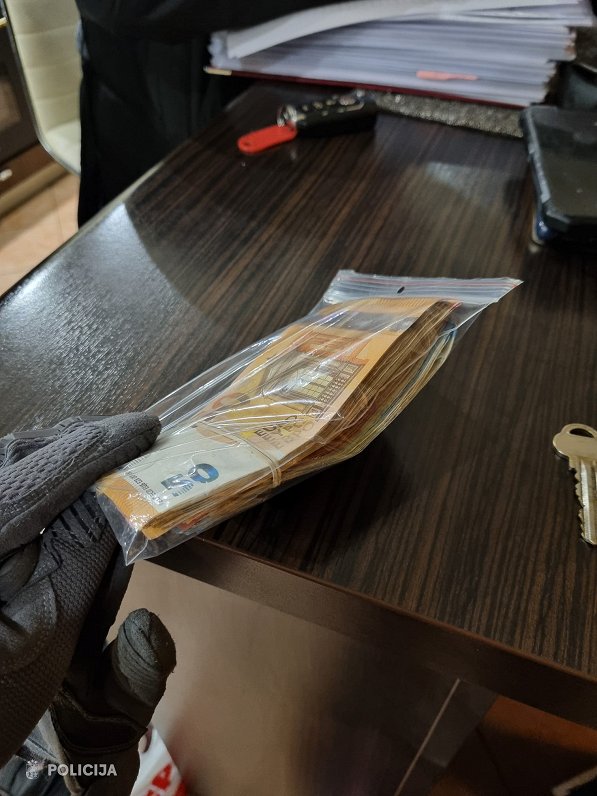 Valsts policijas konfiscētā narkotiku nauda