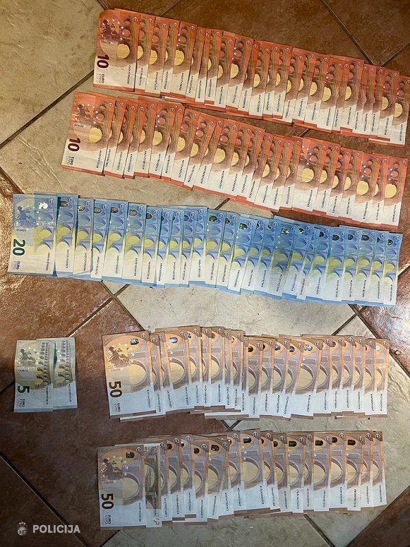 Valsts policijas konfiscētā narkotiku nauda