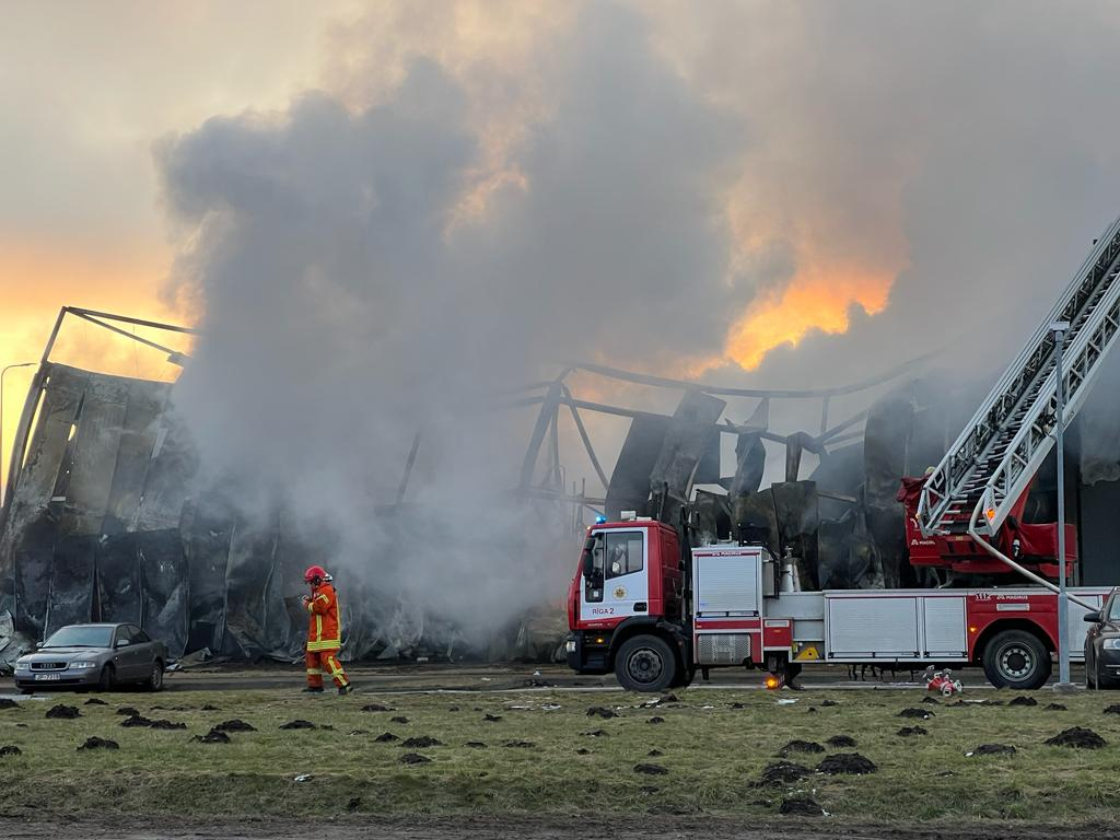 Пожар на заводе Edge Autonomy в Марупе 07.02.2023