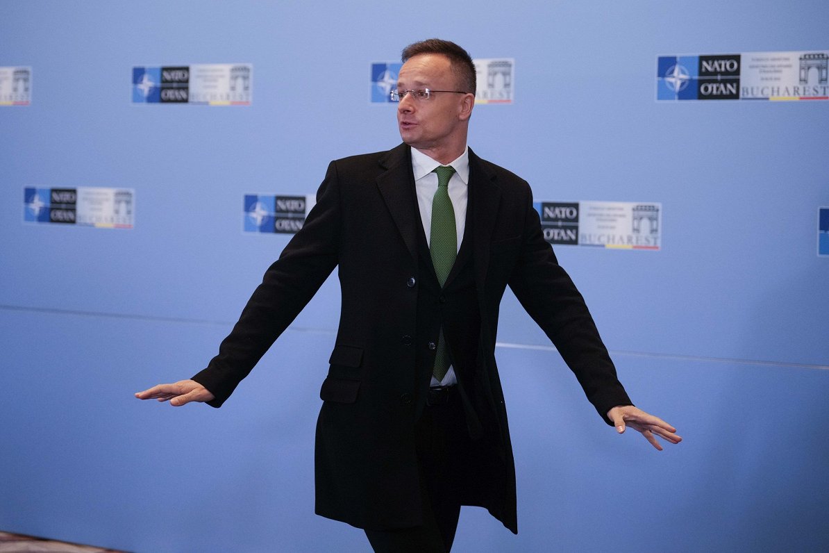 Ungārijas ārlietu minists Pēters Sījārto