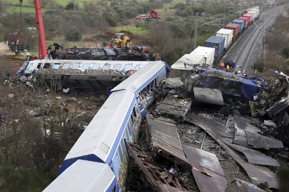 Dzelzceļa katastrofa Grieķijā