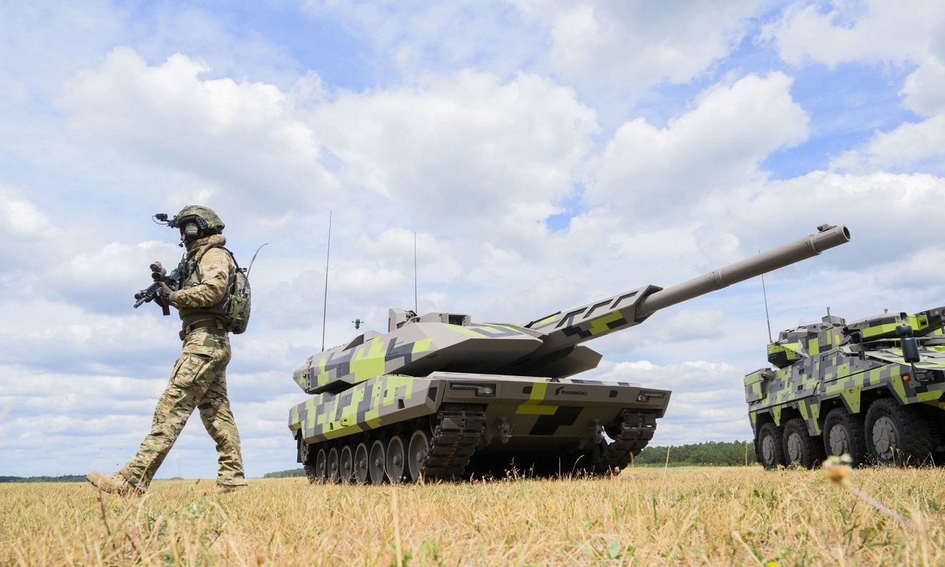 Vācijas uzņēmuma &quot;Rheinmetall&quot; ražotais &quot;Panther KF51&quot; tanks