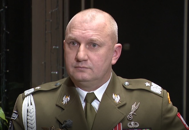 Polijas Teritoriālās aizsardzības spēku komandieris ģenerālis Macejs Klišs