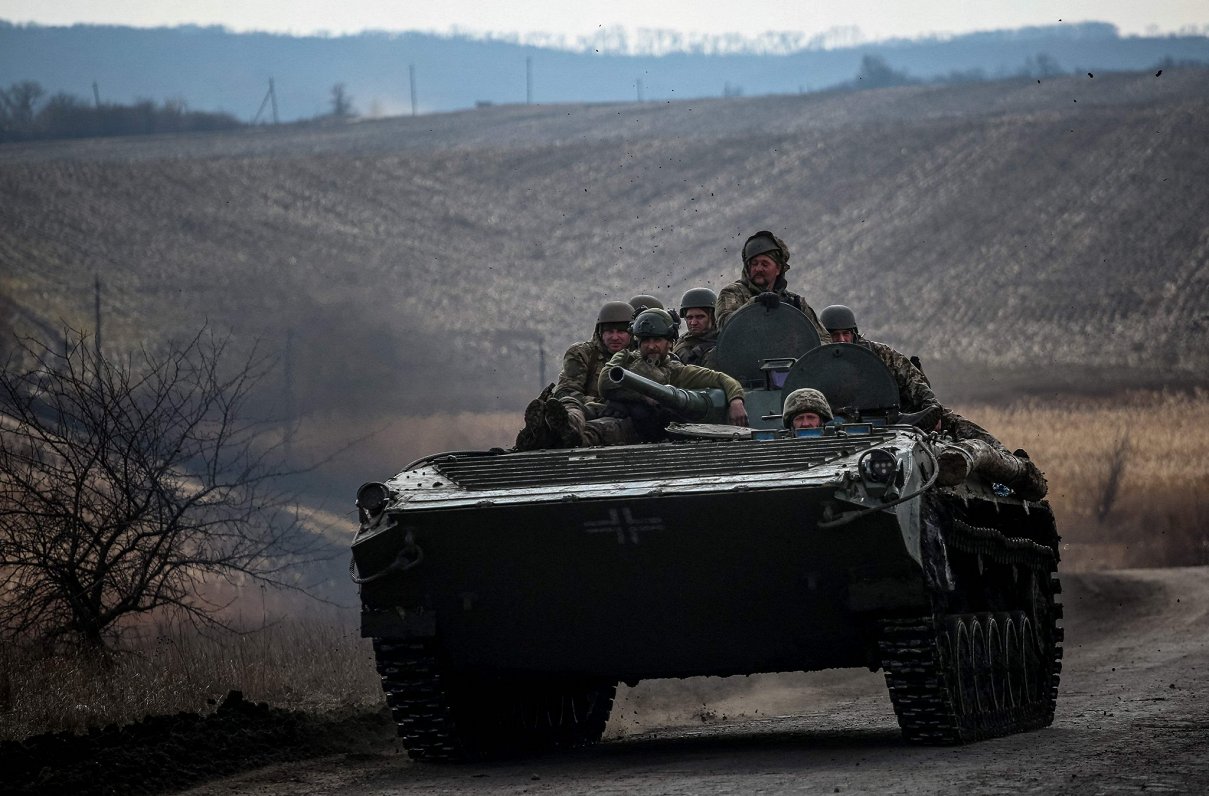Ukrainas karavīri netālu no Bahmutas (10.03.2023.)