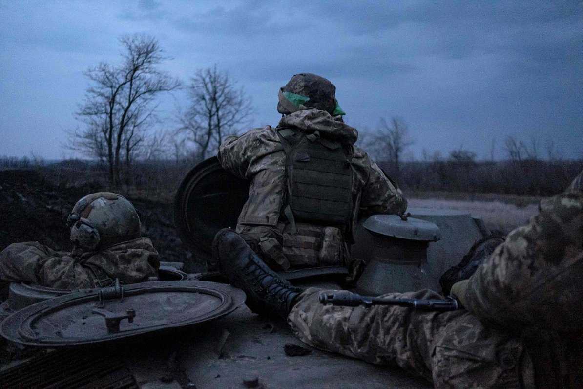 Ukrainas karavīri netālu no Bahmutas (11.03.2023.)