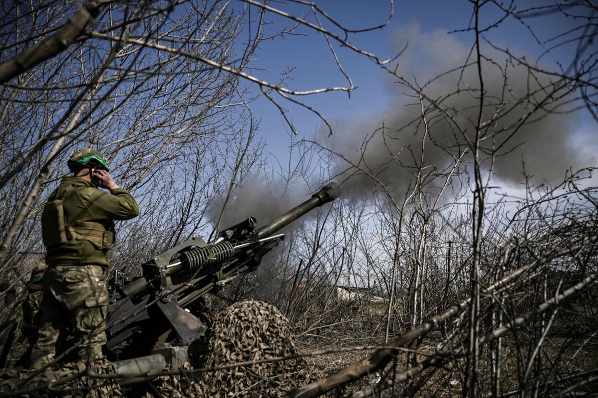 Ukrainas karavīrs pie Bahmutas, 23.03.2023.