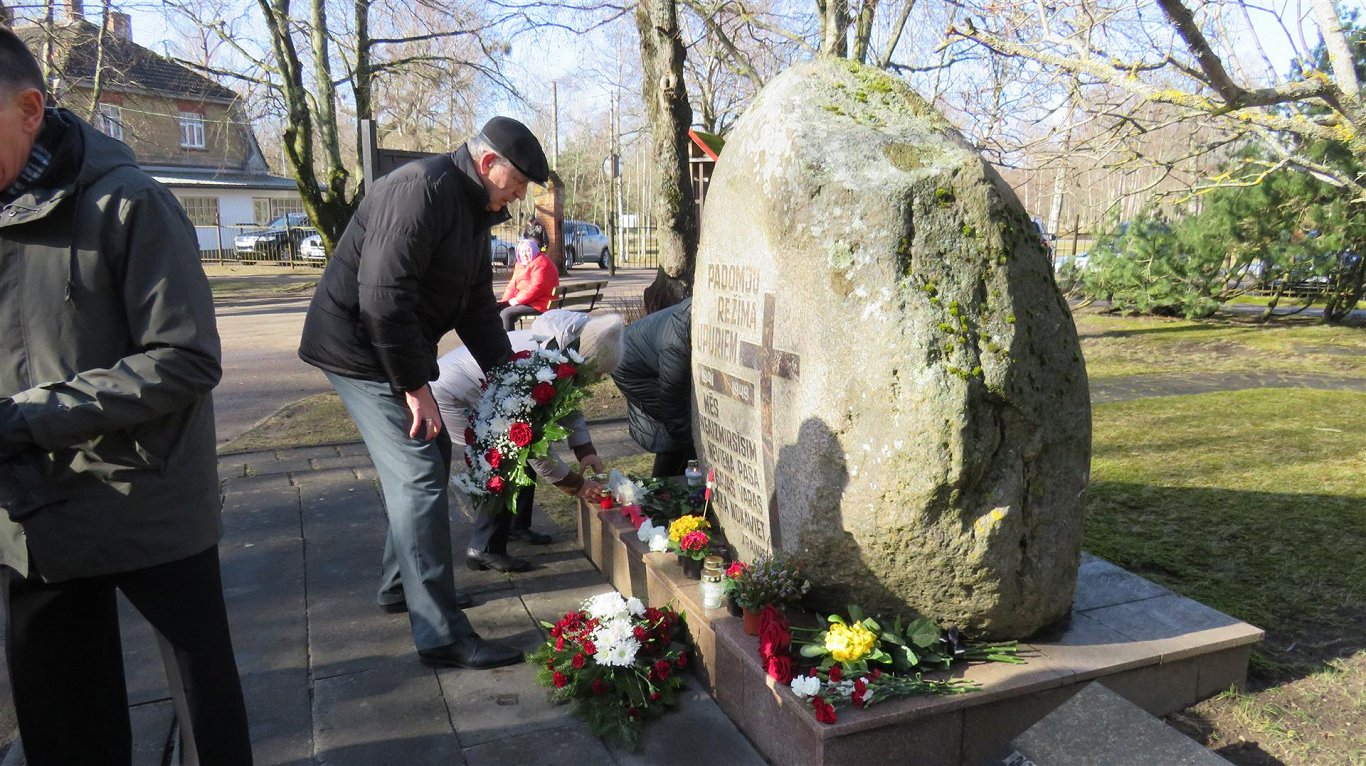 Мероприятие в Лиепае в память депортациях 25 марта 1949 года