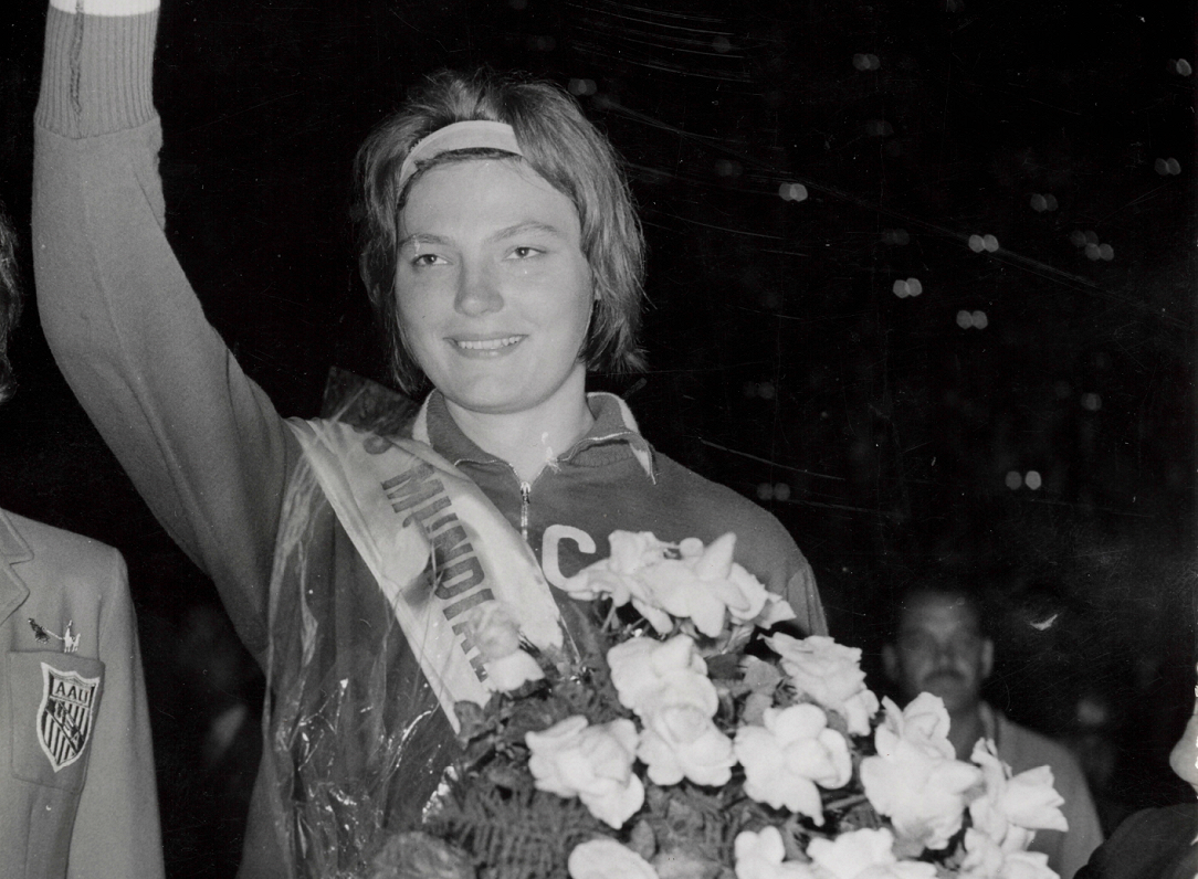 Скайдрите Смилдзиня-Будовска на чемпионате мира 1964 года