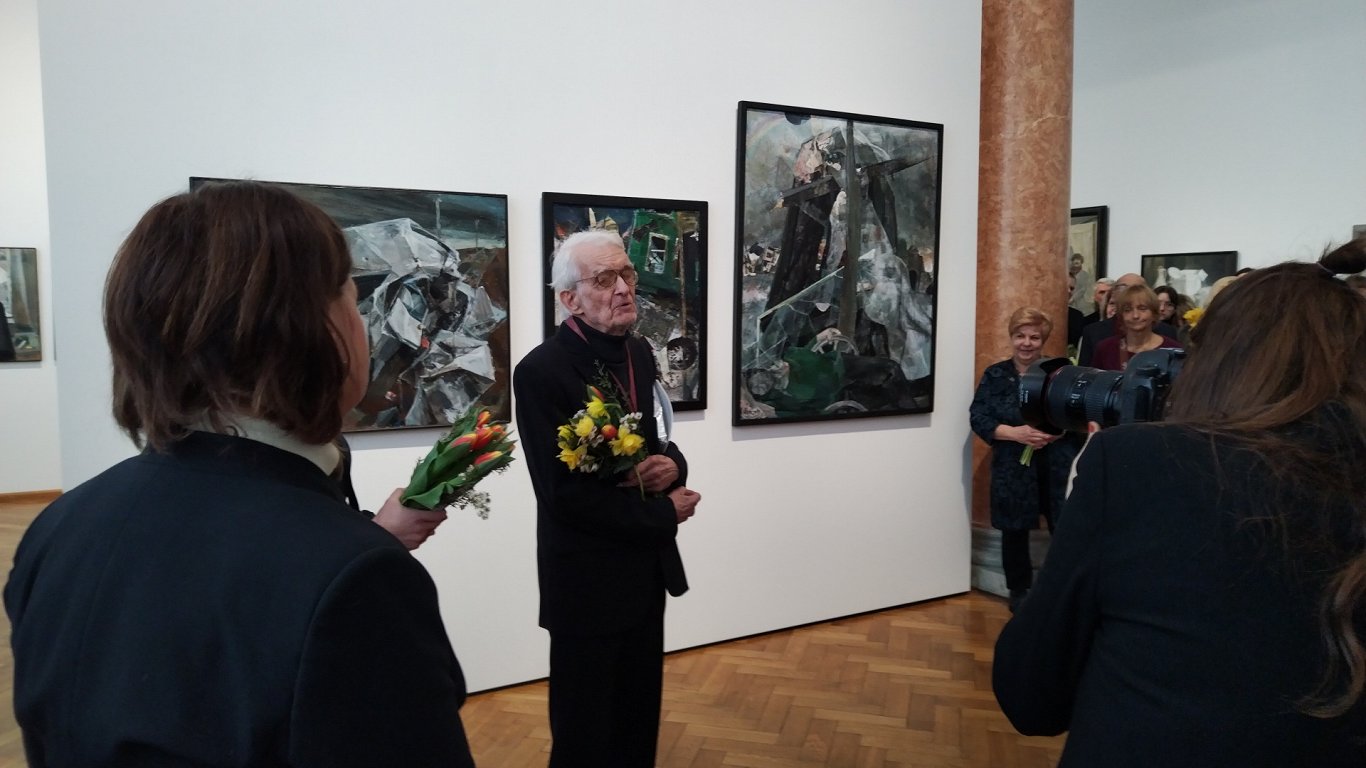 Открытие выставки Иманта Вецозолса в Латвийском Национальном художественном музее