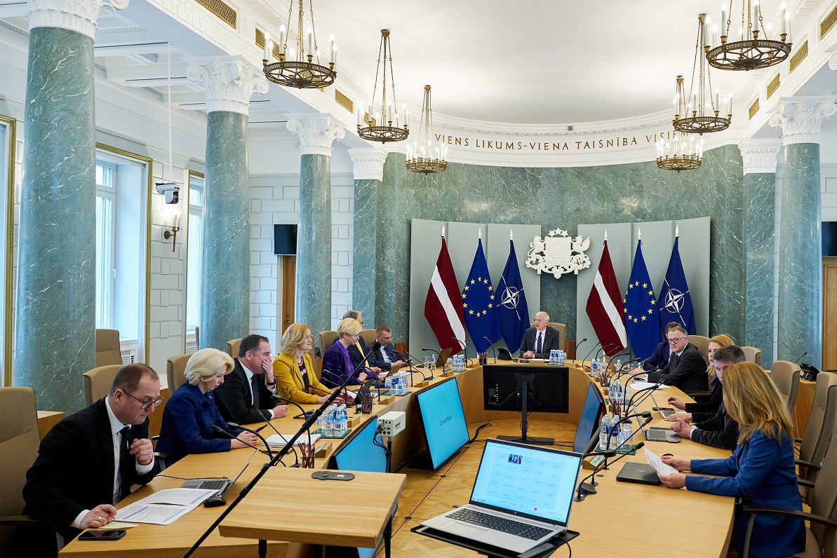 Latvian government meeting, April 6, 2023