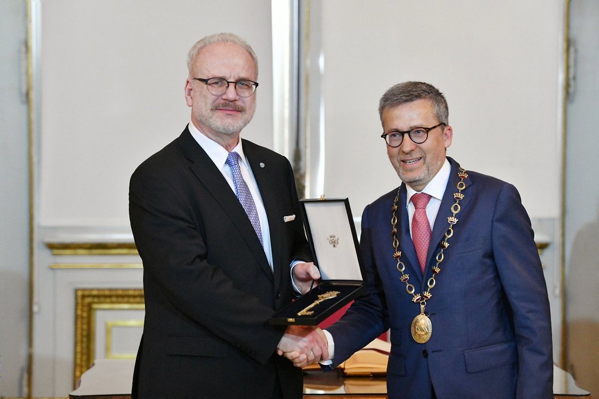 President Levits awarded honorary citizen of Lisbon, Portugal.