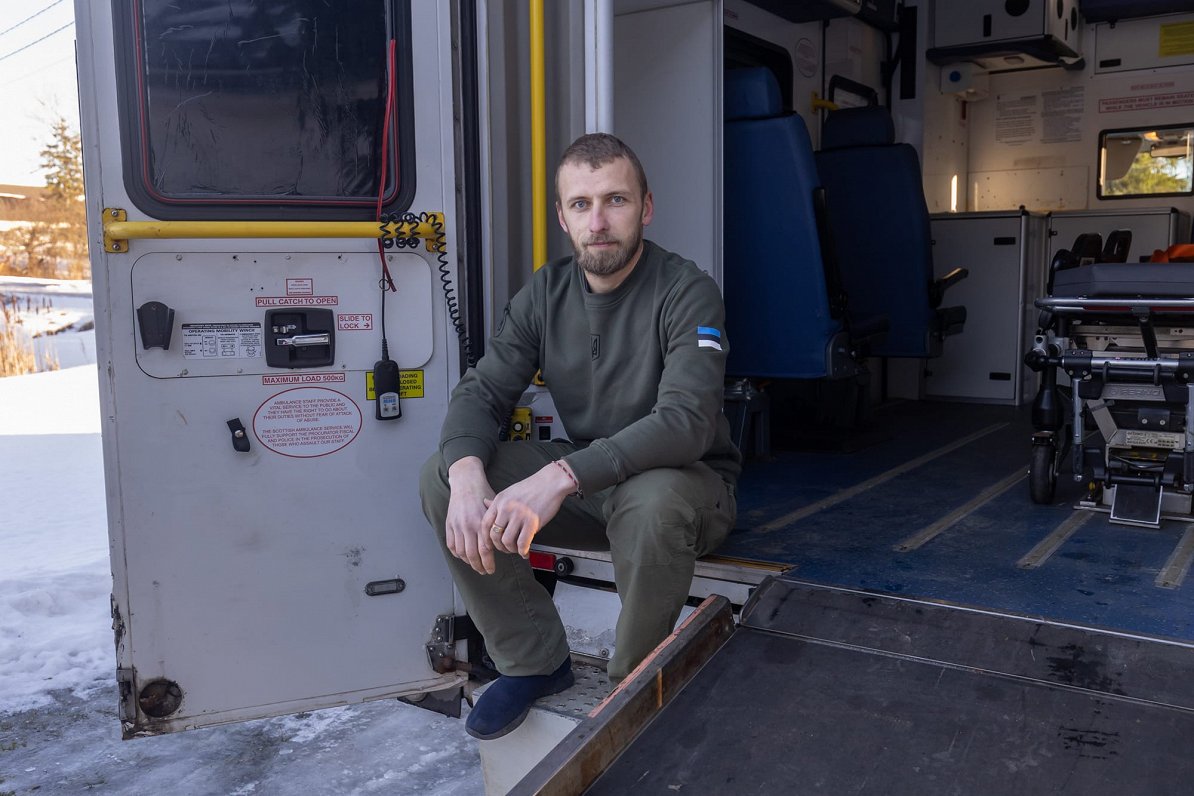 Igauņu brīvprātīgais mediķis Erko Laidinens Ukrainas frontē