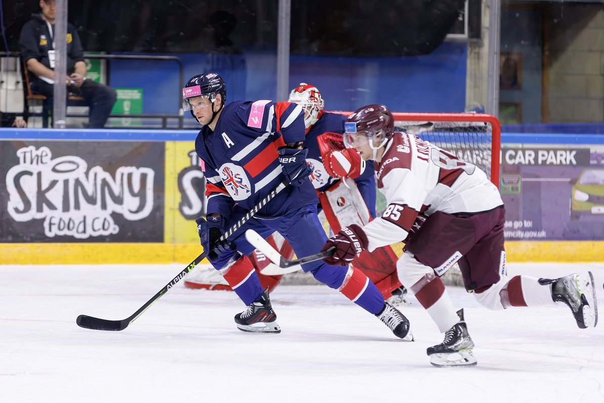 Latvijas un Lielbritānijas hokeja izlašu pārbaudes spēle