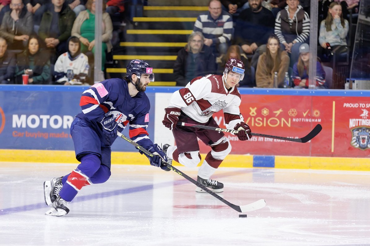 Lielbritānijas un Latvijas hokeja izlašu pārbaudes spēle