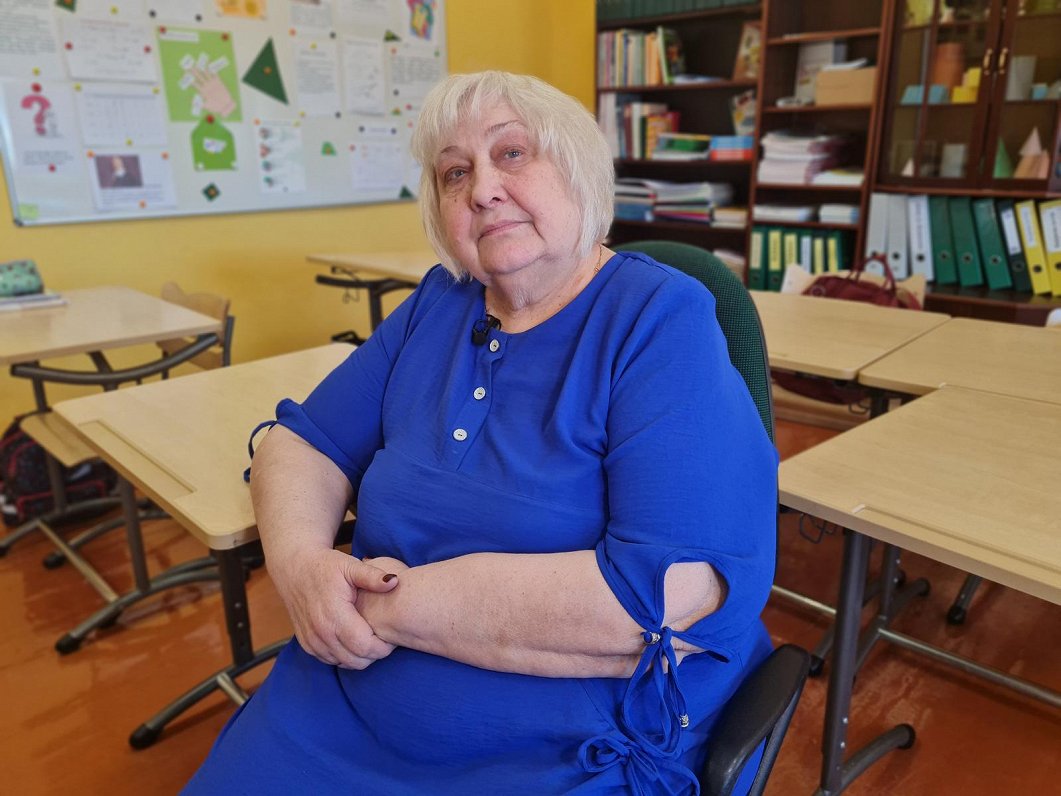 Pensionētā matemātikas skolotāja Ināra Ņikuļina