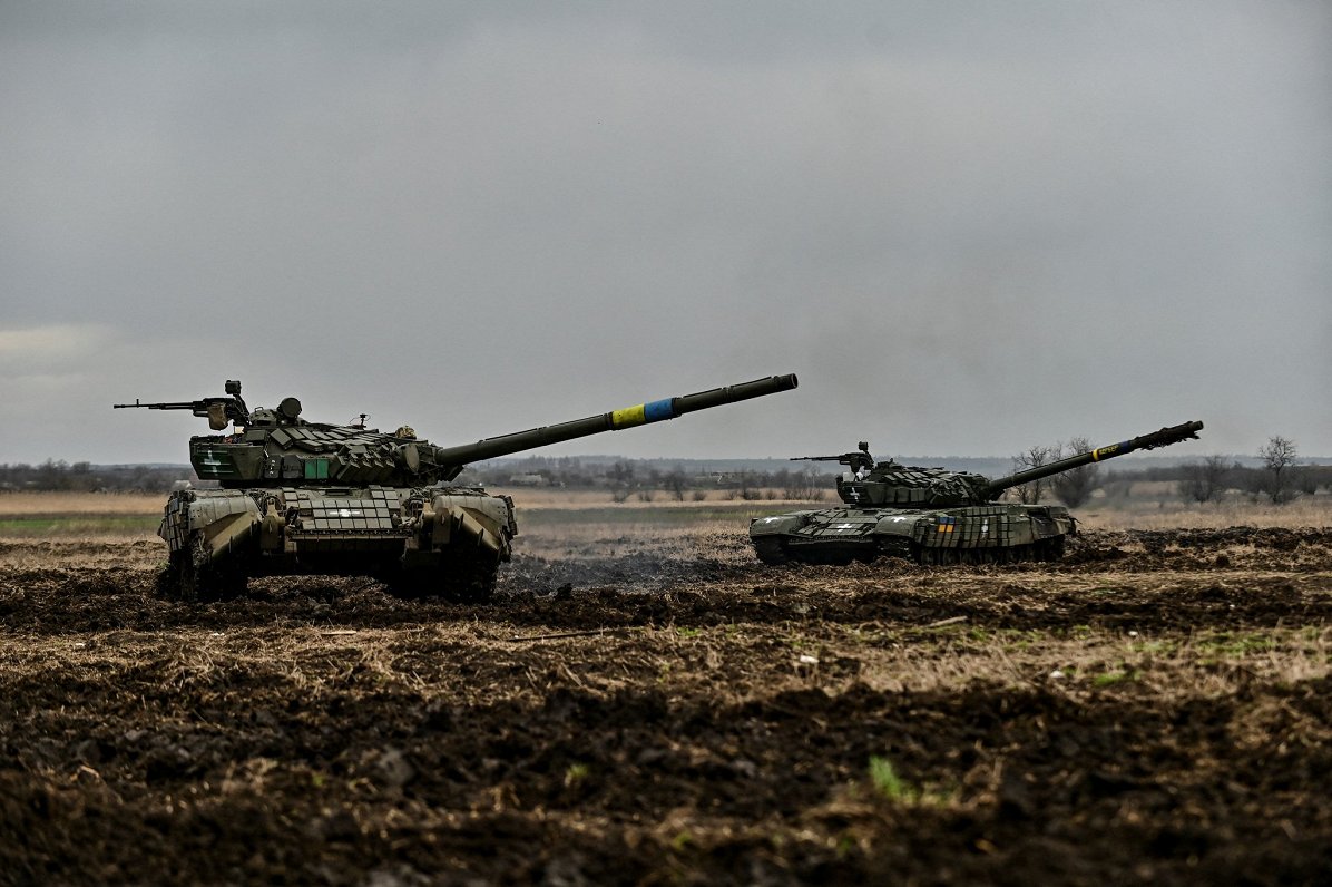 Учения ВСУ возле линии фронта. Украина, Запорожская область. 05.04.2023