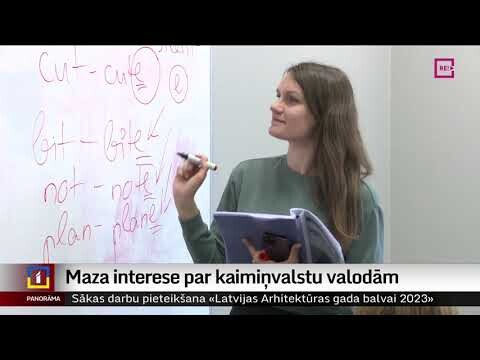 Ar Latvijoje estų ir lietuvių kalbos galėtų būti mokomos plačiau?  / sąlyga