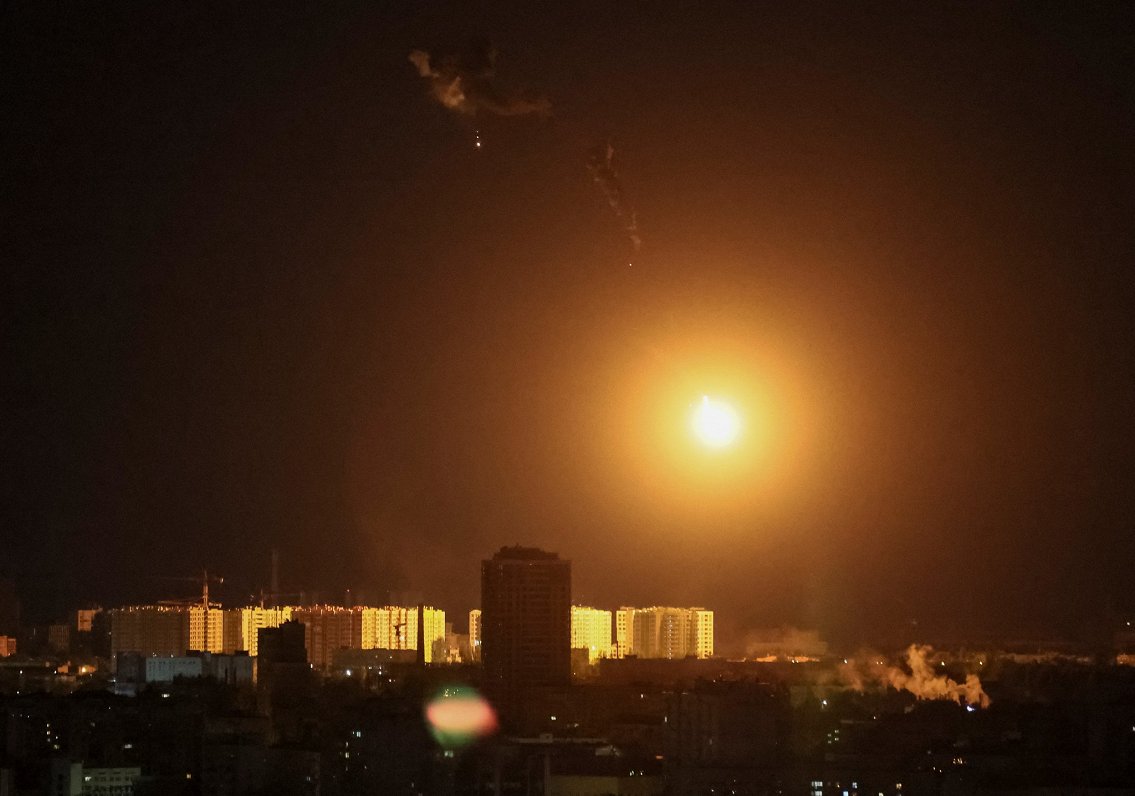 Взрыв дрона над Киевом. Украина, Киев.  08.05.2023