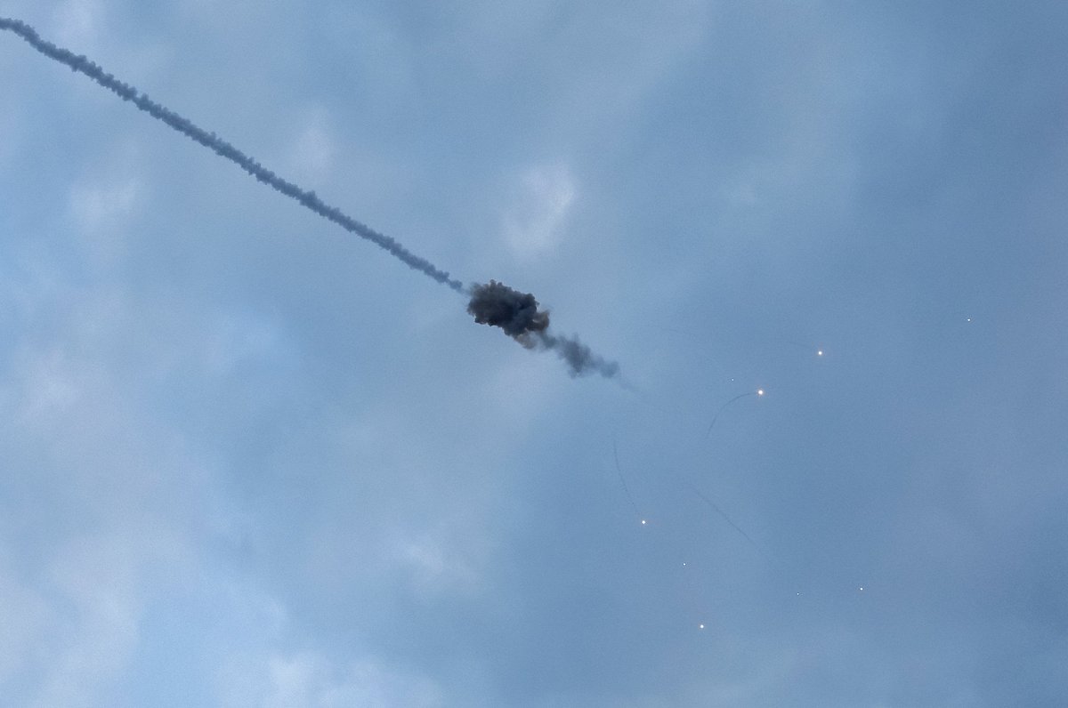 Работает ПВО. Украина, Киев. 09.05.2023