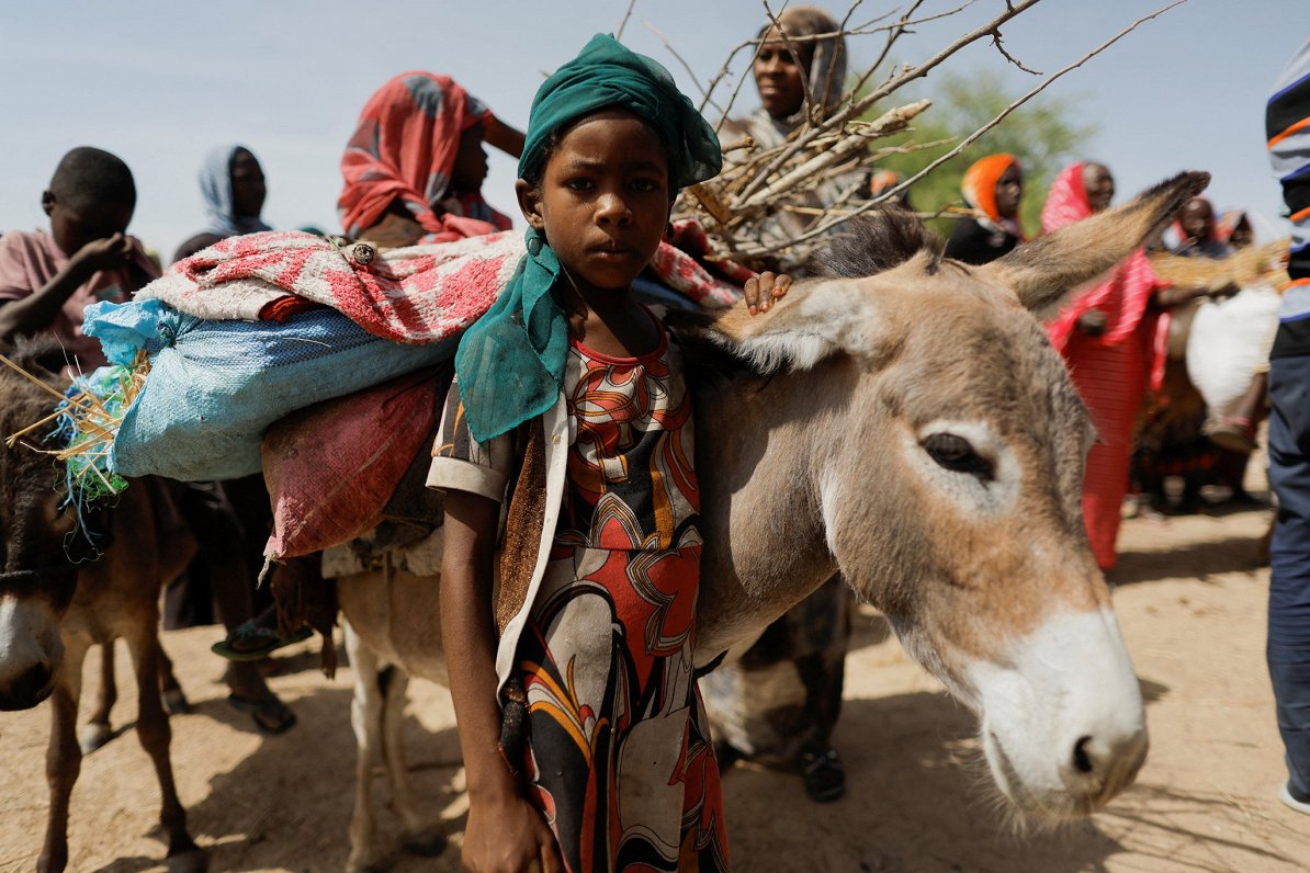 Sudānas kara bēgļi Čadā
