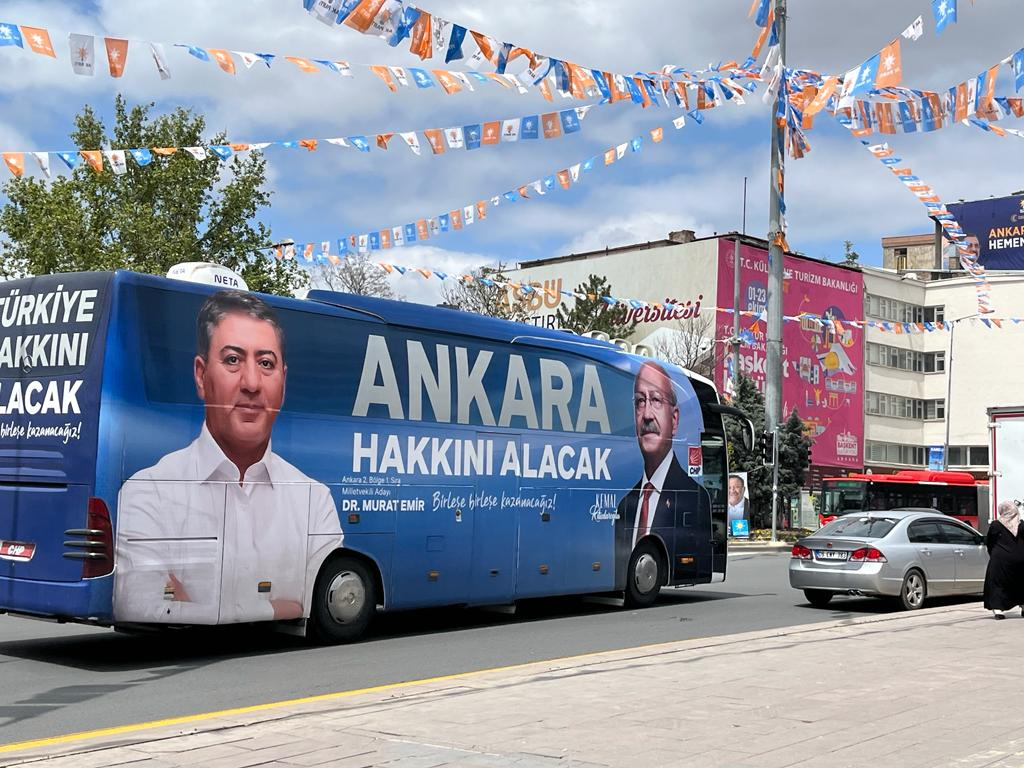 Ankara parlamenta un prezidenta vēlēšanu dienā, 14.05.2023.