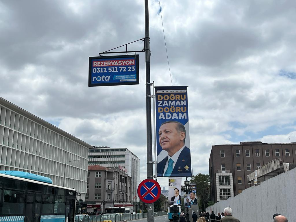 Ankara parlamenta un prezidenta vēlēšanu dienā, 14.05.2023.