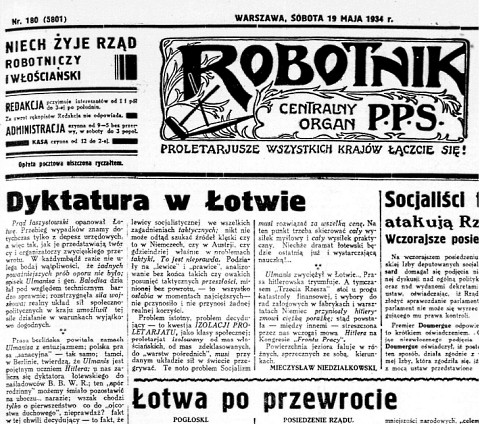 &quot;Robotnik&quot;, 19.05.1934.