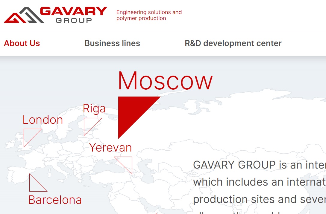 Gavary Group webpage