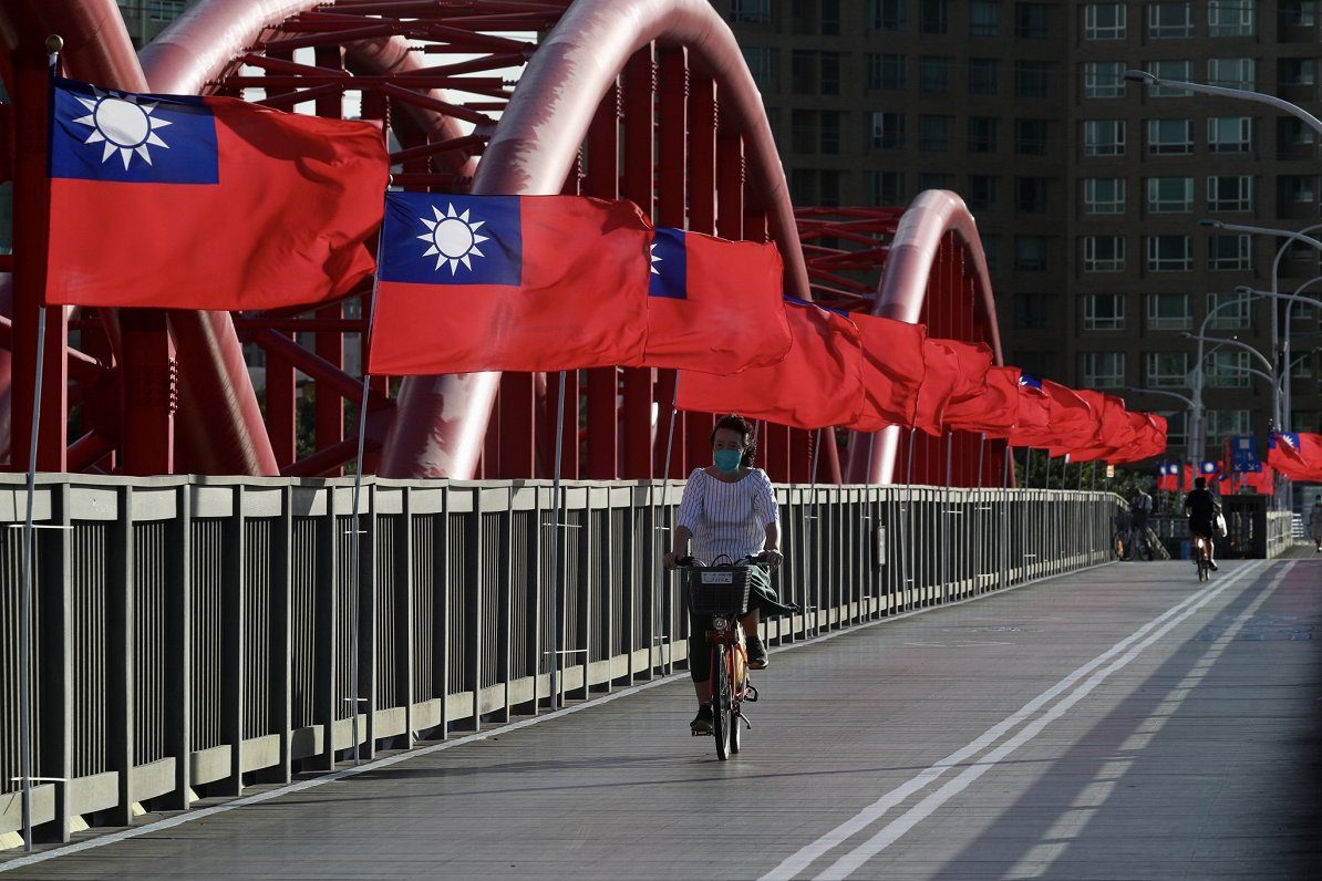 Taivānas karogi galvaspilsētā Taipejā