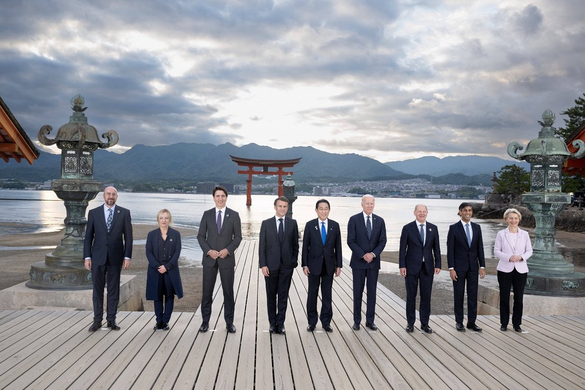 G7 valstu līderi samitā Hirošimā, Japānā