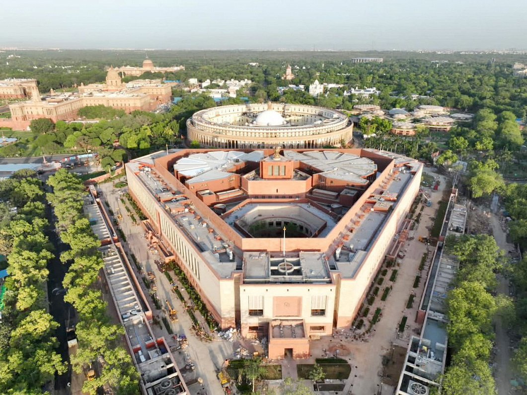 Jaunā parlamenta ēka Indijā