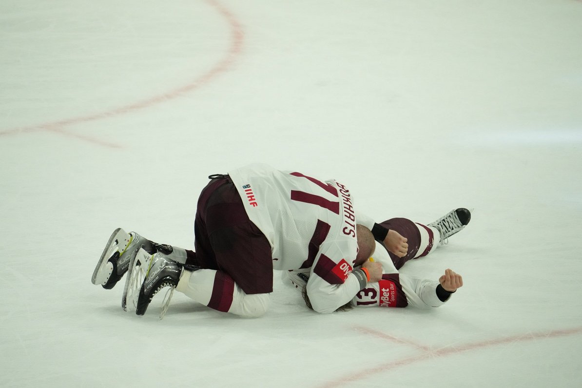 Pasaules hokeja čempionāta spēle starp Latvijas un ASV valstsvienībām ''Nokia arēnā'' Tamperē.