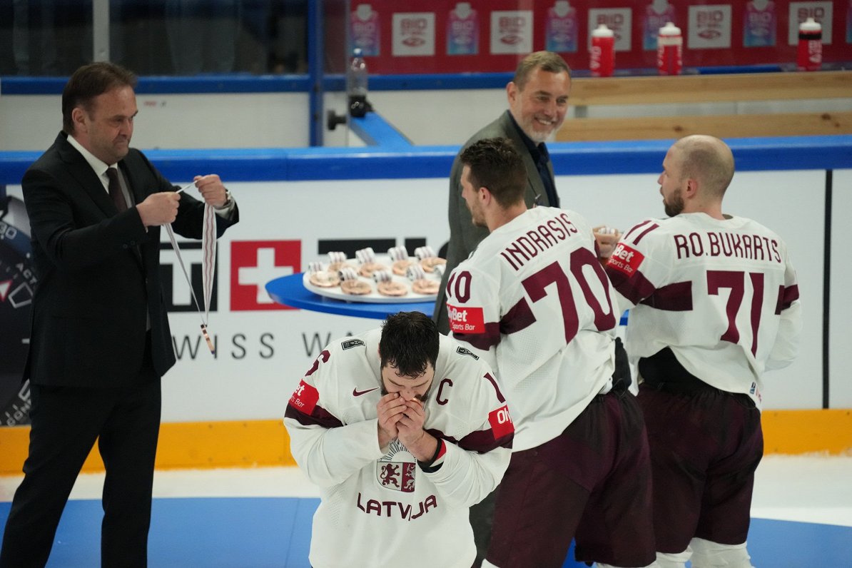 Pasaules hokeja čempionāta spēle starp Latvijas un ASV valstsvienībām ''Nokia arēnā'' Tamperē.