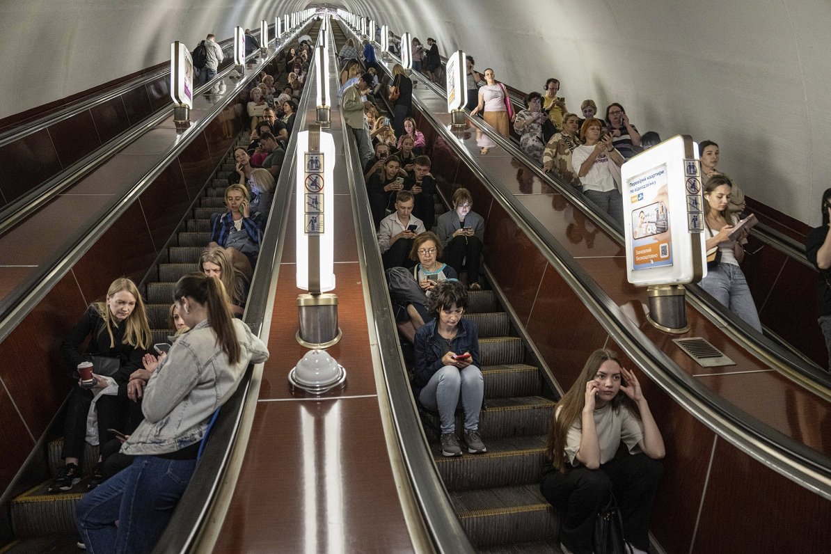 Kijivas metro gaisa trauksmes laikā