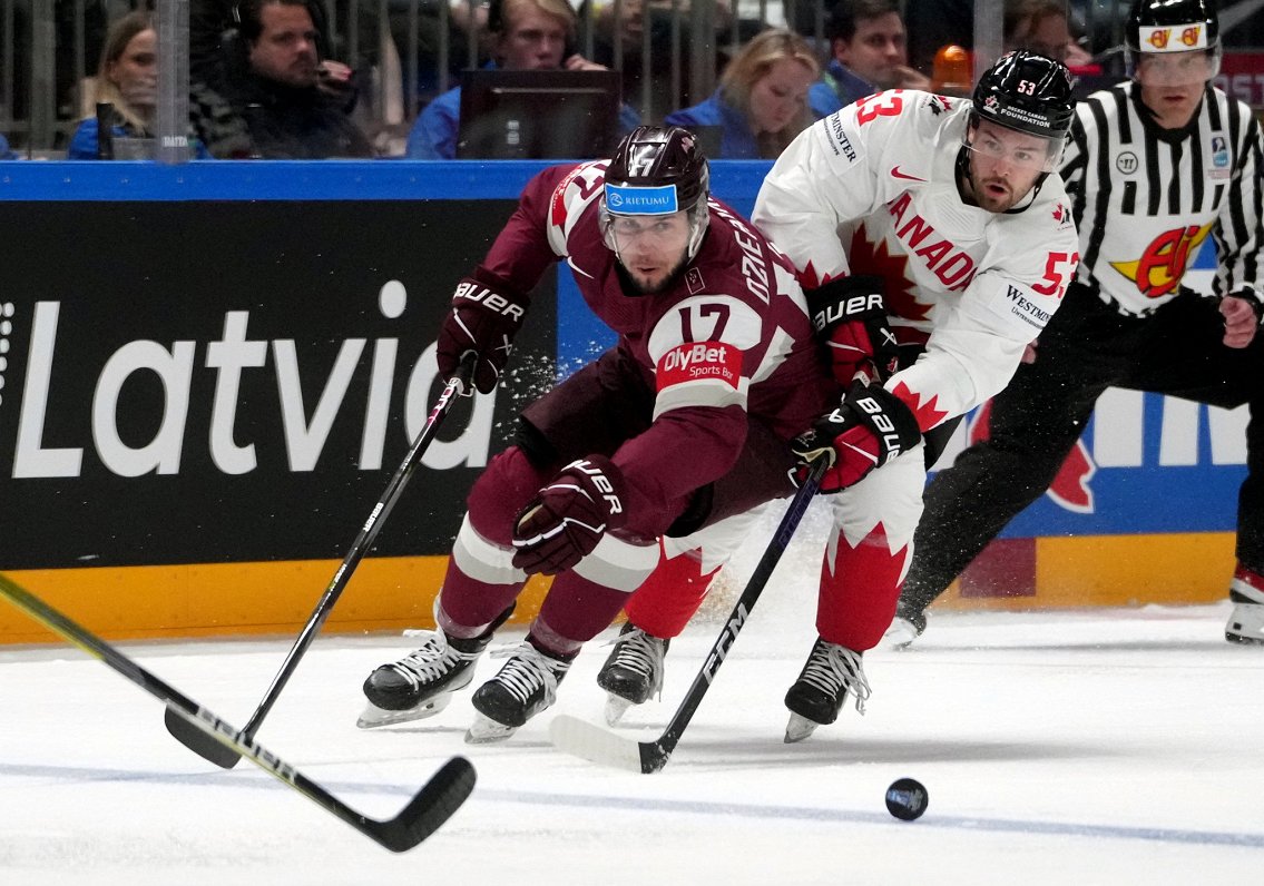 Латвия против Канады на чемпионате мира 2023