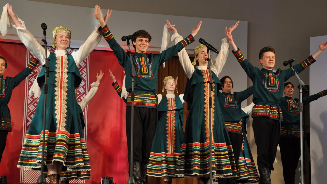 Концерт, завершающий акцию «Соцветие культур» в Даугавпилсе